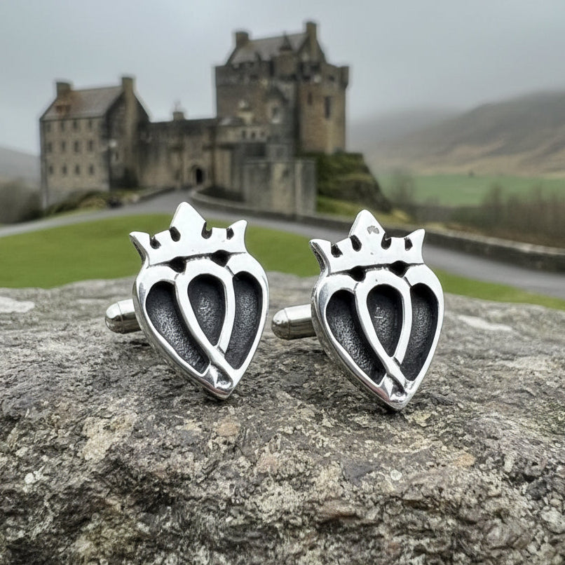 Luckenbooth Cuff Links, Scotland Jewelry, Celtic Jewelry, Scottish Jewelry, Bagpiper Gift, Groom Gift, Boyfriend Gift, Husband Gift