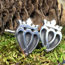 Load image into Gallery viewer, Luckenbooth Cuff Links, Scotland Jewelry, Celtic Jewelry, Scottish Jewelry, Bagpiper Gift, Groom Gift, Boyfriend Gift, Husband Gift
