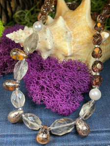 Autumn Whisper Crystal Necklace, Gemstone Jewelry, Boho Jewelry, Teacher Gift, Sister Gift, Girlfriend Gift, Mom Gift, Wife Gift, Yoga Gift
