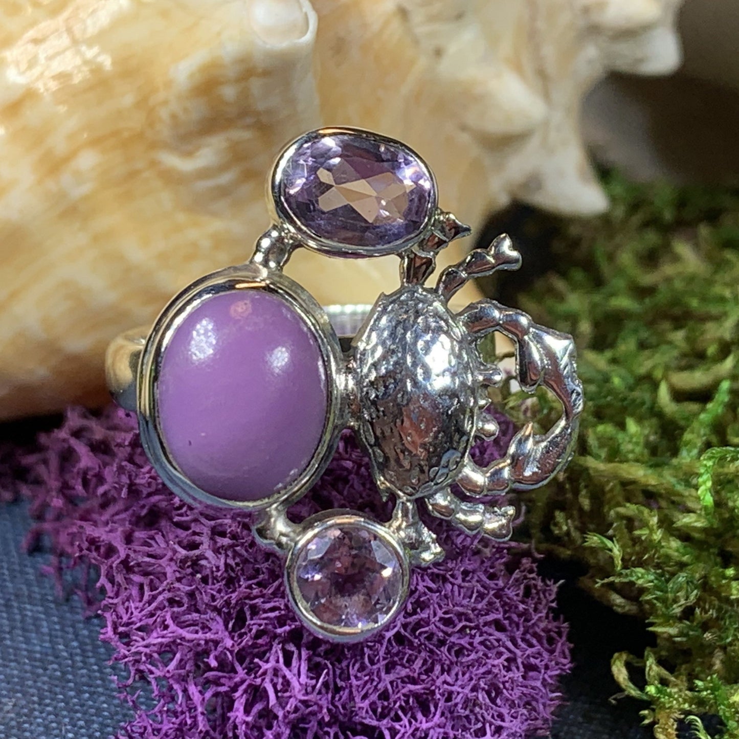 Crab Ring, Celtic Jewelry, Nautical Ring, Ocean Jewelry, Girlfriend Gift, Anniversary Gift, Friendship Gift, Mom Gift, Sister Gift