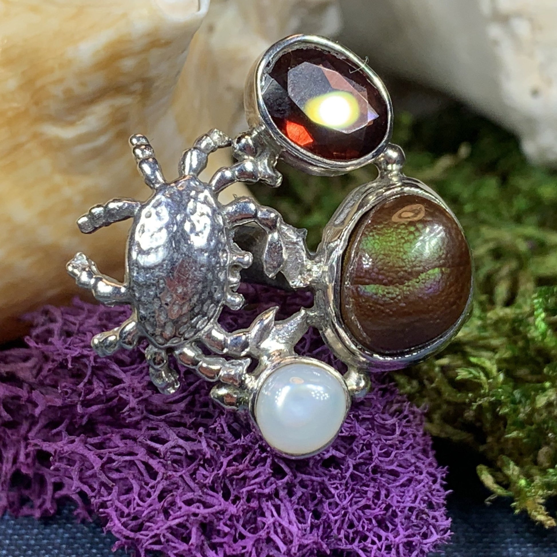 Crab Ring, Celtic Jewelry, Nautical Ring, Ocean Jewelry, Girlfriend Gift, Anniversary Gift, Friendship Gift, Mom Gift, Sister Gift