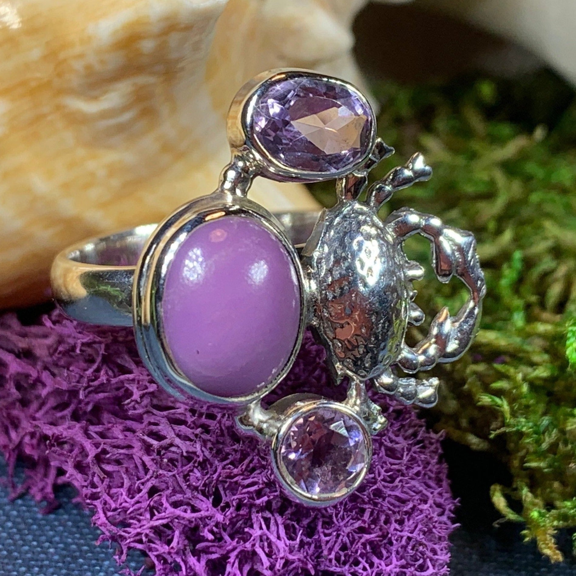 Crab Ring, Celtic Jewelry, Nautical Ring, Ocean Jewelry, Girlfriend Gift, Anniversary Gift, Friendship Gift, Mom Gift, Sister Gift