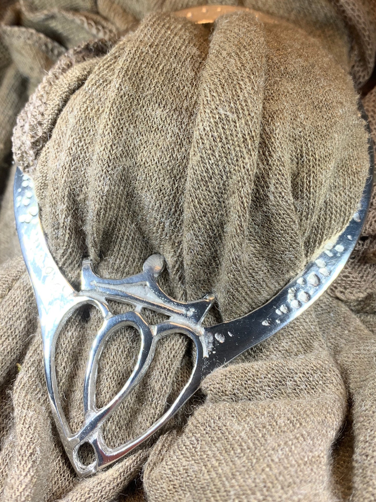 Luckenbooth Scarf Ring - Handmade in Scotland — view 6