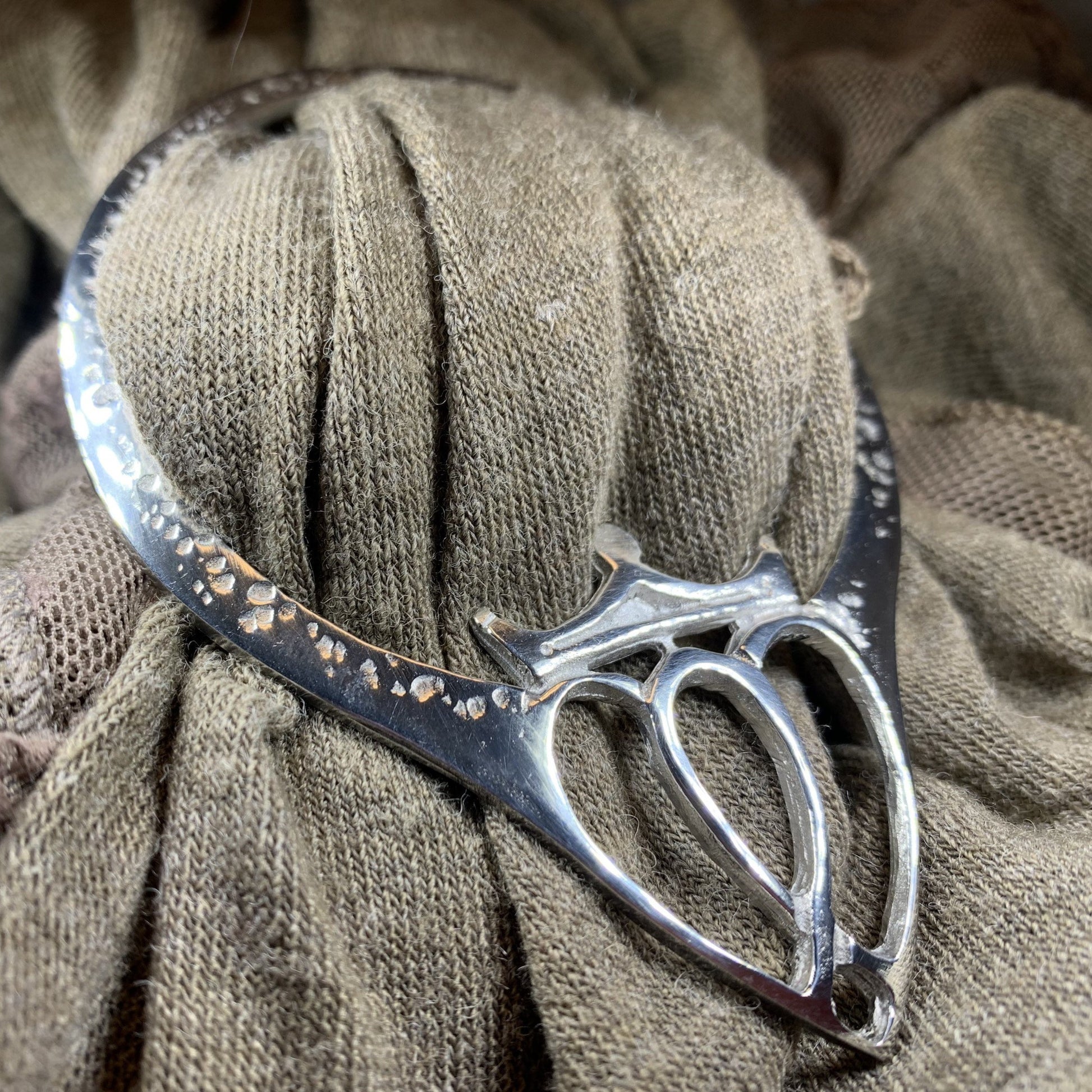 Luckenbooth Scarf Ring - Handmade in Scotland — view 3