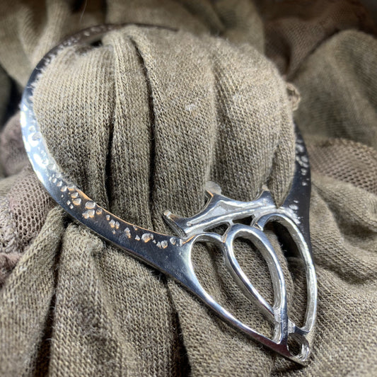 Luckenbooth Scarf Ring, Scotland Jewelry, Heart Jewelry, Scottish Jewelry, Celtic Jewelry, Mom Gift, Wife Gift, Sister Gift, Outlander Gift