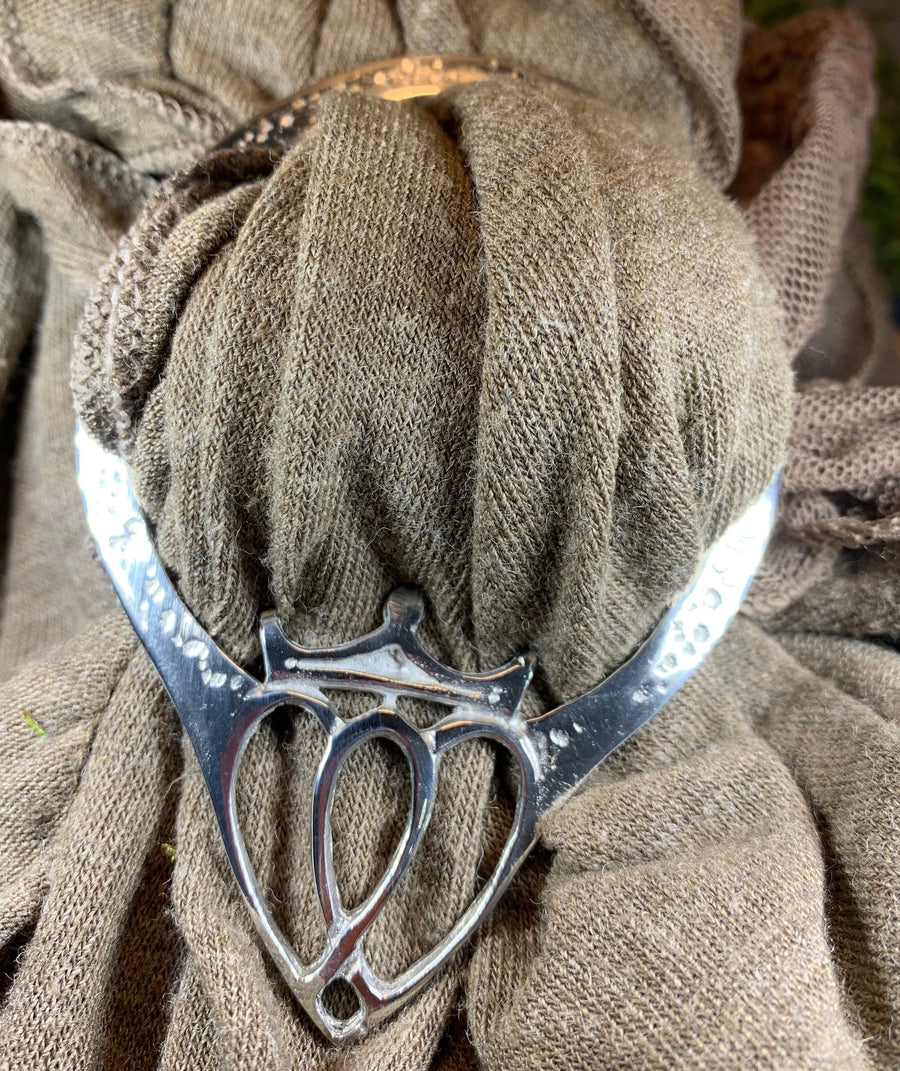 Luckenbooth Scarf Ring, Scotland Jewelry, Heart Jewelry, Scottish Jewelry, Celtic Jewelry, Mom Gift, Wife Gift, Sister Gift, Outlander Gift