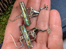 Load image into Gallery viewer, Abalone Frog Earrings 05
