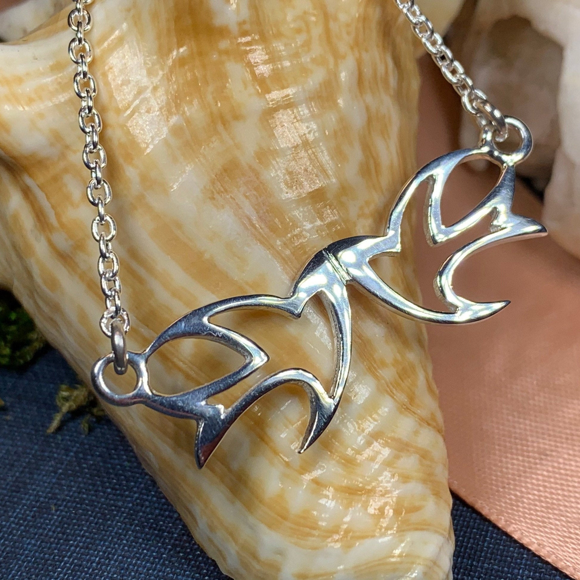 Iona Abbey Peace Doves Necklace — view 6