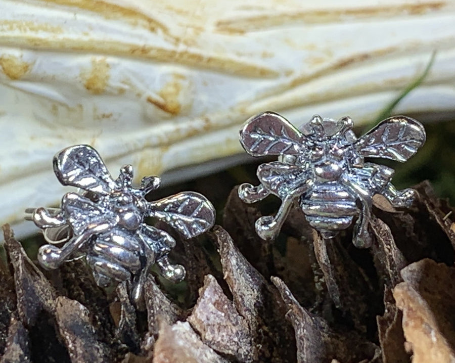 Bee Earrings, Outlander Jewelry, Insect Jewelry, Honey Bee Gift, Mom Gift, Graduation Gift, Nature Jewelry, Inspirational Gift, Sister Gift