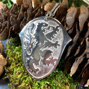 Lion of Scotland Necklace, Lion Jewelry, Animal Jewelry, Scotland Jewelry, Celtic Jewelry, Pagan Jewelry, Man Gift, Anniversary Gift