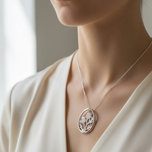 Valentia Thistle Necklace — view 3