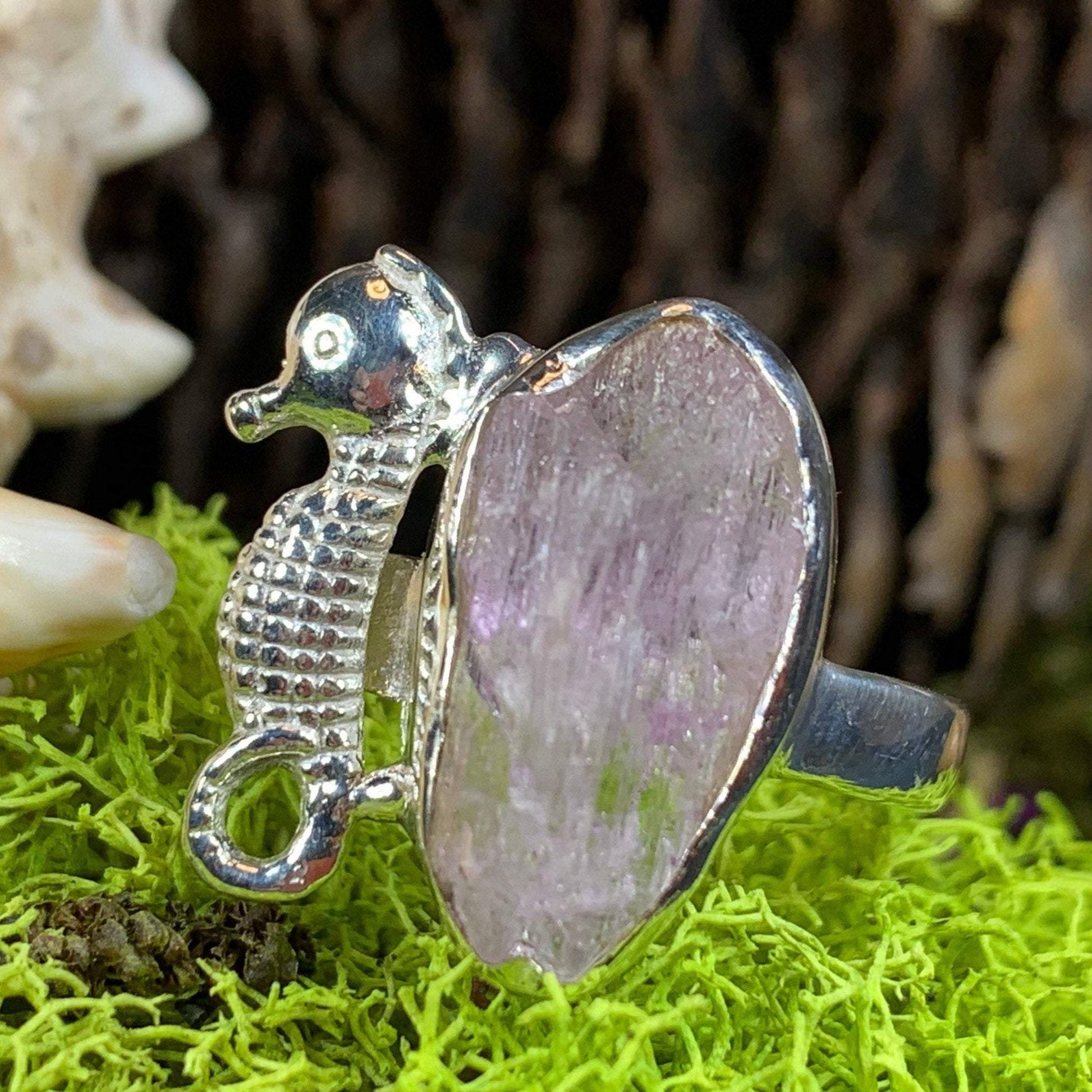 Seahorse Gemstone Ring — view 6