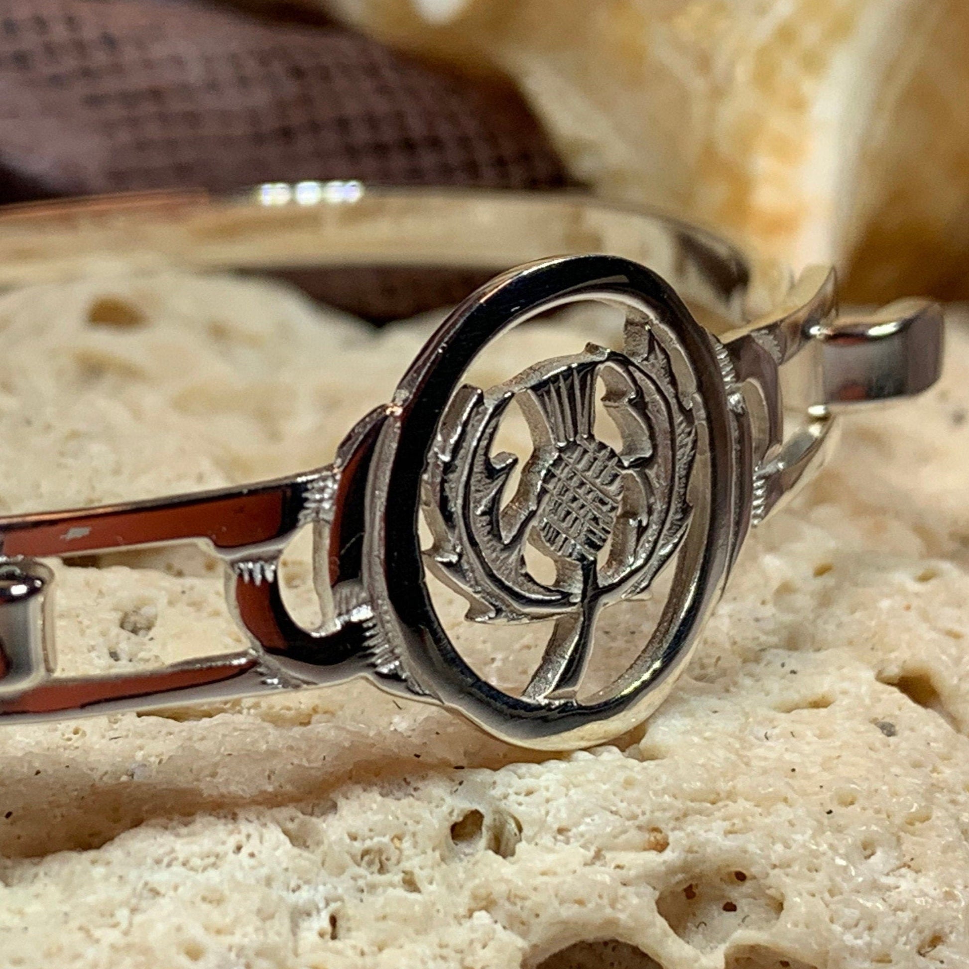 Thistle Bracelet, Celtic Jewelry, Scotland Jewelry, Outlander Jewelry, Bridal Jewelry, Girlfriend Gift, Wife Gift, Wiccan Jewelry