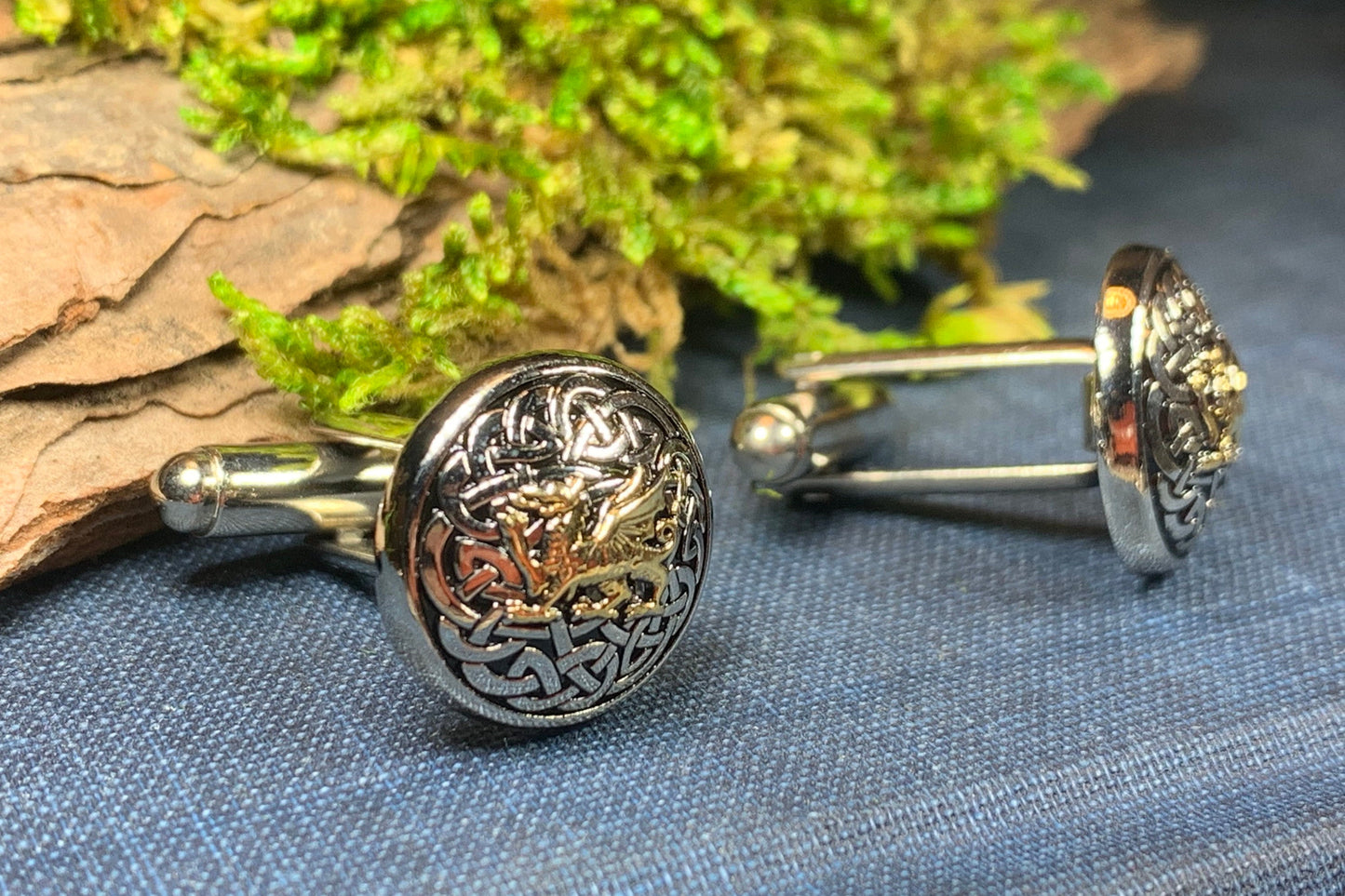 Welsh Dragon Cuff Links, Dragon Jewelry, Animal Jewelry, Wales Jewelry, Celtic Jewelry, Welsh Groom Gift, Best Man Gift, Anniversary Gift