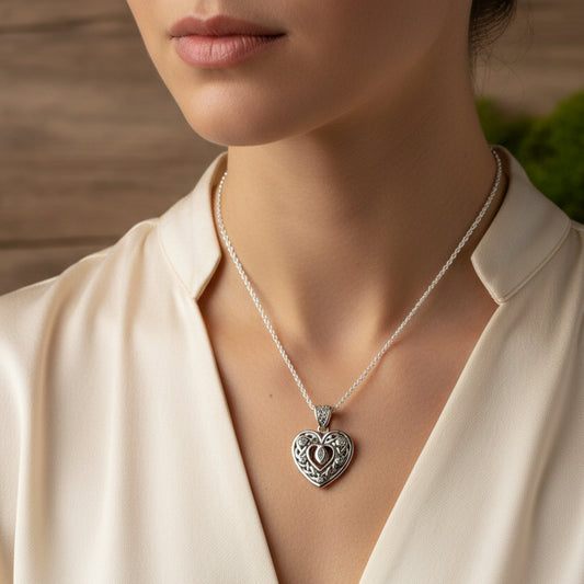 Emilie Celtic Heart Necklace — view 11