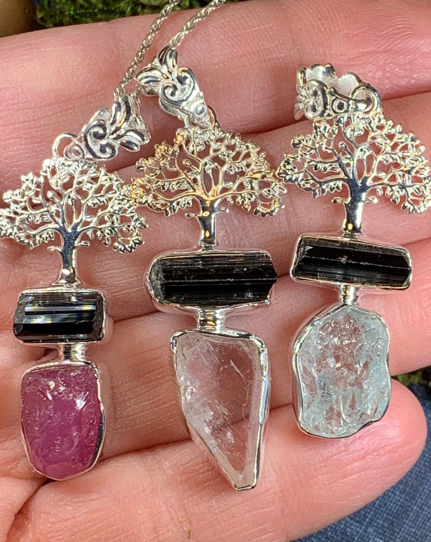 Tree of Life Gemstone Necklace — view 13