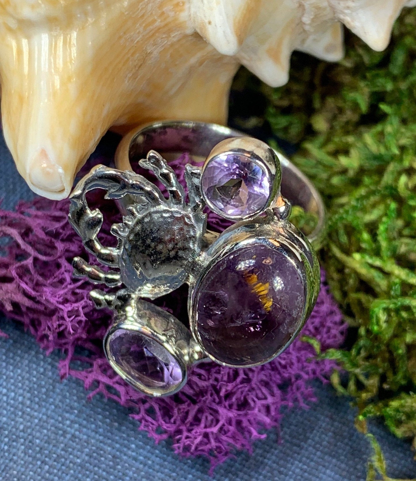 Purple Crab Ring — view 7
