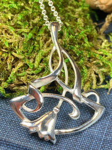 Bluebell Necklace, Anniversary Gift, Scotland Jewelry, Flower Jewelry, Celtic Jewelry, Nature Jewelry, Scottish Jewelry, Flower Pendant