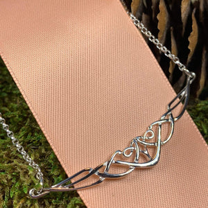 Celtic Knot Necklace, Scotland Jewelry, Celtic Jewelry, Irish Jewelry, Art Deco Pendant, Anniversary Gift, Scottish Necklace, Wife Gift