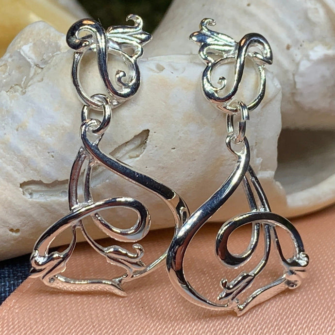 Bluebell Earrings, Anniversary Gift, Scotland Jewelry, Flower Jewelry, Celtic Jewelry, Nature Jewelry, Scottish Jewelry, Flower Earrings