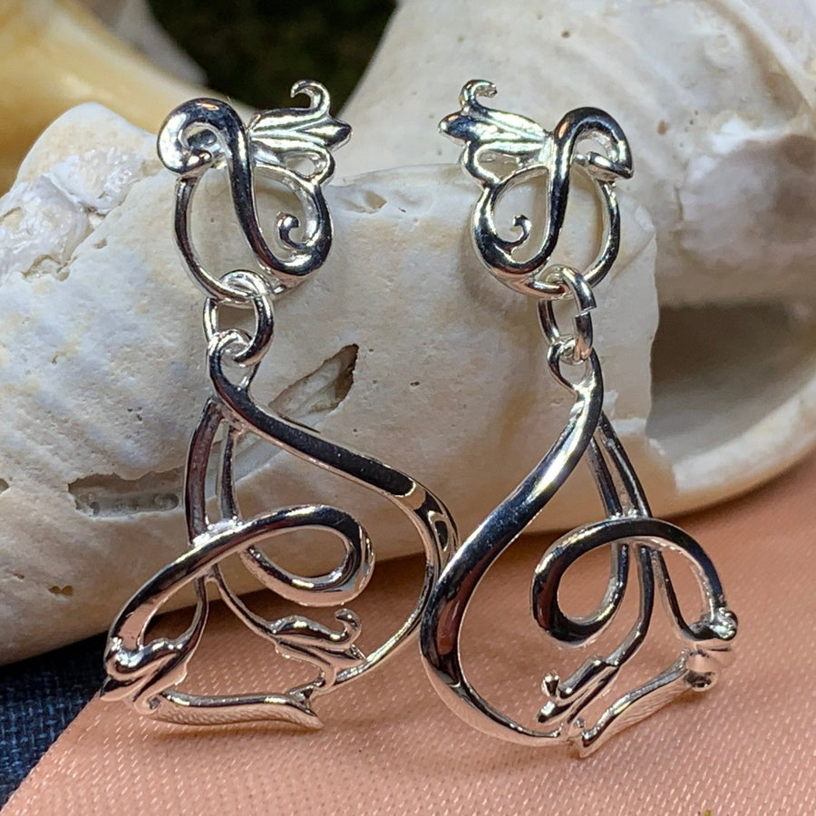 Bluebell Earrings, Anniversary Gift, Scotland Jewelry, Flower Jewelry, Celtic Jewelry, Nature Jewelry, Scottish Jewelry, Flower Earrings