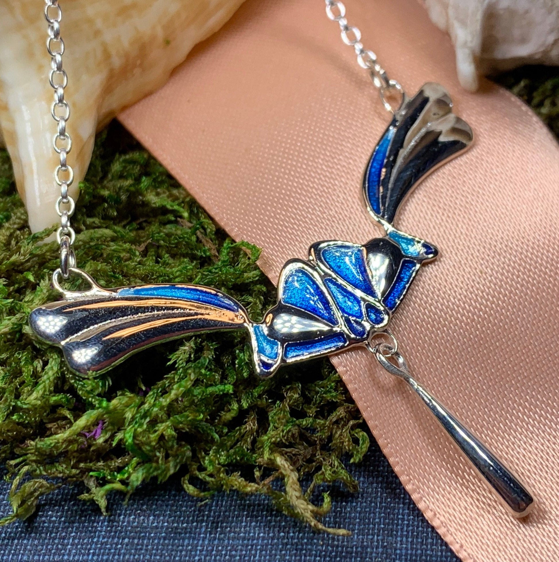 Mackintosh Blue Necklace in sterling silver