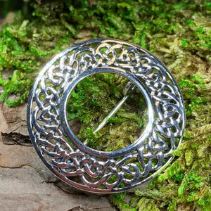 Celtic Knot Brooch, Irish Jewelry, Sterling Silver Brooch, Ireland Pin, Scarf Pin, Mom Gift, Anniversary Gift, Bridal Jewelry, Celtic Pin