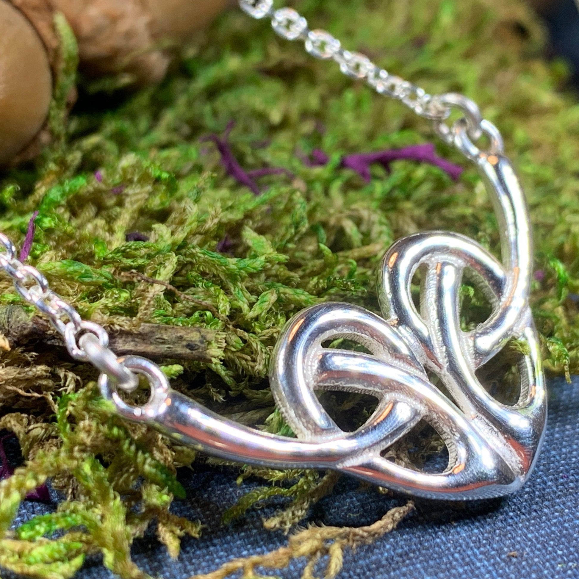 Daphne Celtic Heart Necklace — view 3