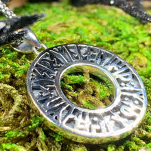 Load image into Gallery viewer, Runes Necklace, Norse Necklace, Viking Necklace, Celtic Jewelry, Norse Runes Pendant, Celtic Jewelry, Pagan Jewelry, Anniversary Gift
