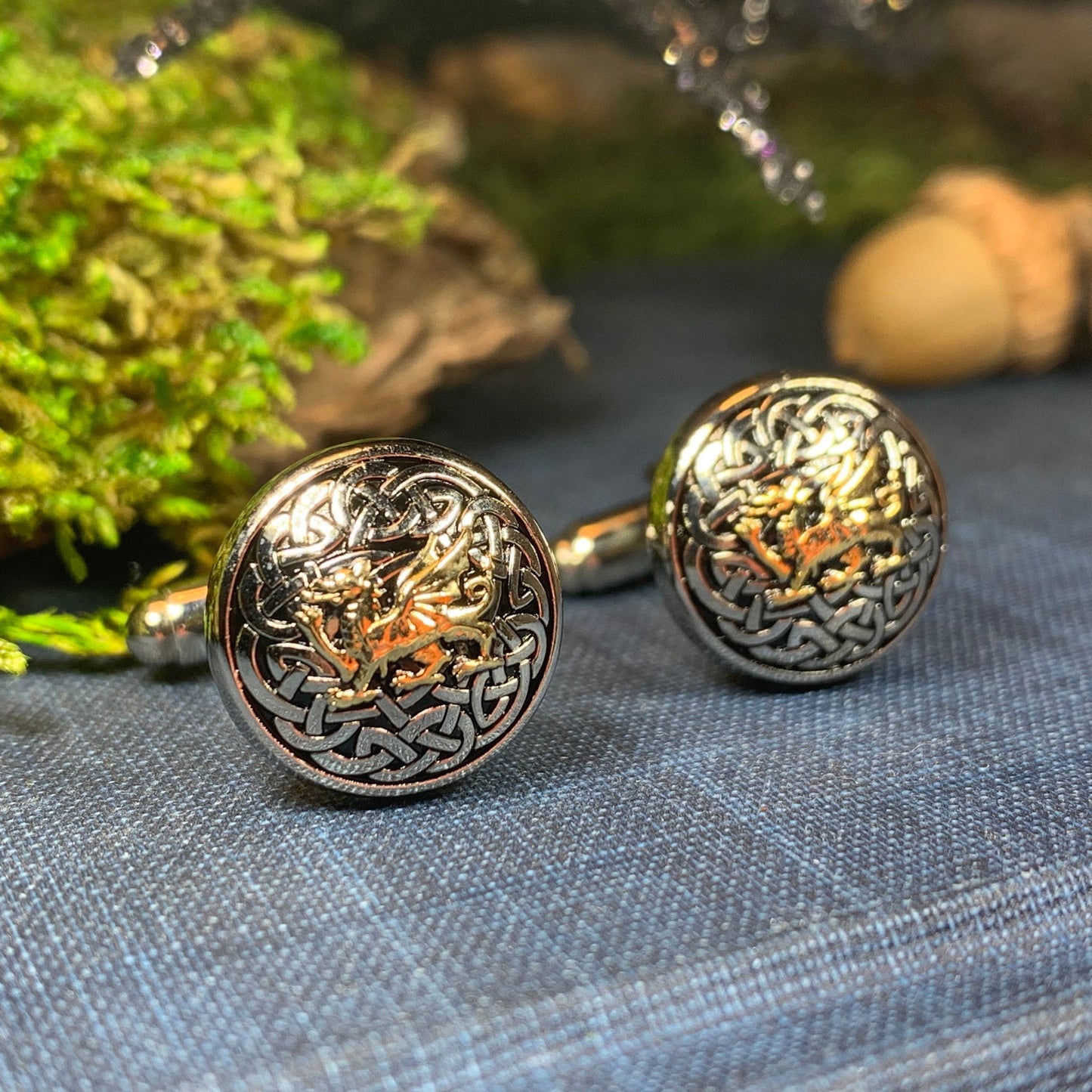 Welsh Dragon Cuff Links, Dragon Jewelry, Animal Jewelry, Wales Jewelry, Celtic Jewelry, Welsh Groom Gift, Best Man Gift, Anniversary Gift