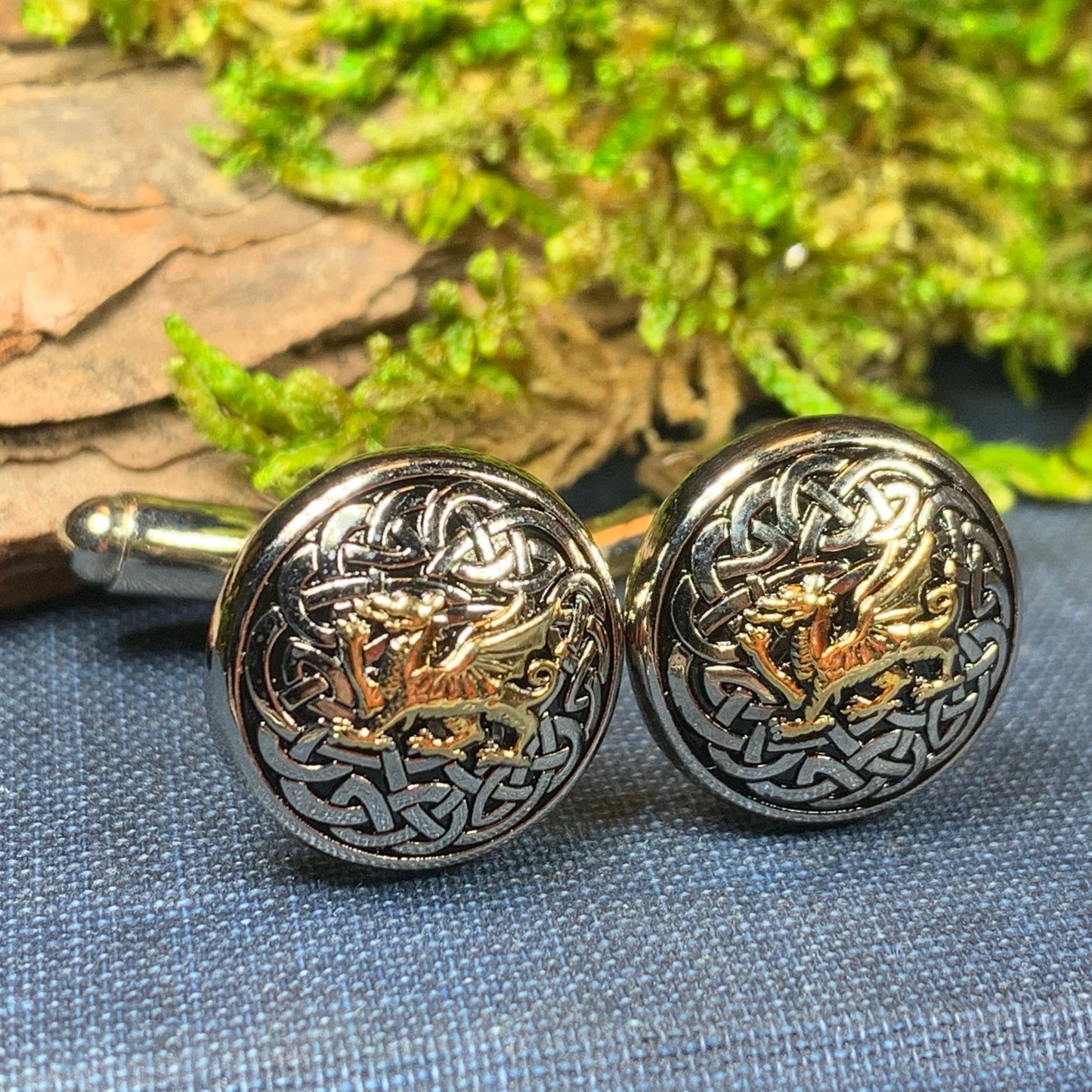 Welsh Dragon Cuff Links, Dragon Jewelry, Animal Jewelry, Wales Jewelry, Celtic Jewelry, Welsh Groom Gift, Best Man Gift, Anniversary Gift