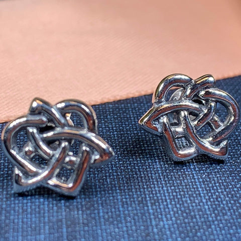Load image into Gallery viewer, Celtic Knot Earrings, Irish Jewelry, Celtic Jewelry, Anniversary Gift, Trinity Knot Jewelry, Norse Jewelry, Triquetra Jewelry, Ireland Gift
