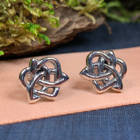 Load image into Gallery viewer, Celtic Knot Earrings, Irish Jewelry, Celtic Jewelry, Anniversary Gift, Trinity Knot Jewelry, Norse Jewelry, Triquetra Jewelry, Ireland Gift
