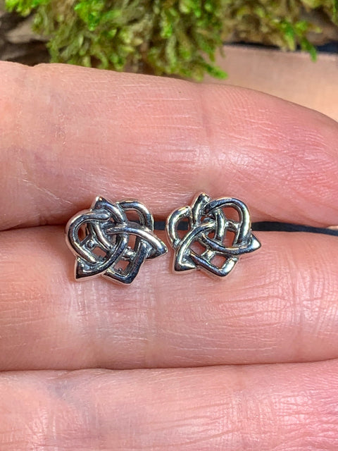 Load image into Gallery viewer, Celtic Knot Earrings, Irish Jewelry, Celtic Jewelry, Anniversary Gift, Trinity Knot Jewelry, Norse Jewelry, Triquetra Jewelry, Ireland Gift
