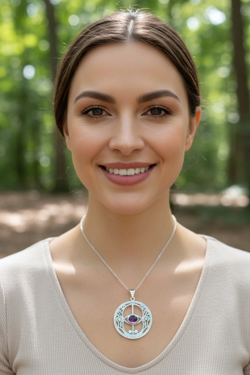 Isobel Chalice Well Necklace in Sterling Silver — view 9