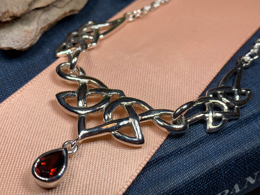 Lorena Celtic Knot Necklace in Sterling Silver — view 7