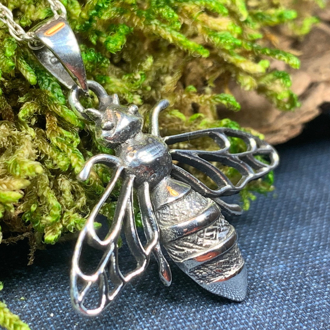 Spirit Jewellery Bee necklace - Handmade silver jewellery
