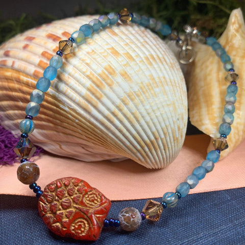 Load image into Gallery viewer, Artisan Owl Ankle Bracelet 05
