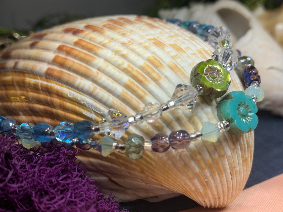 Beach Flower Ankle Bracelet 02