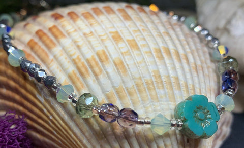 Load image into Gallery viewer, Beach Flower Ankle Bracelet 07

