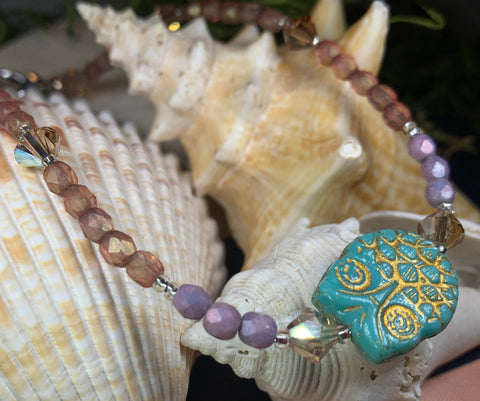 Load image into Gallery viewer, Artisan Owl Ankle Bracelet 09
