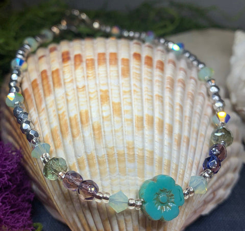 Load image into Gallery viewer, Beach Flower Ankle Bracelet 08

