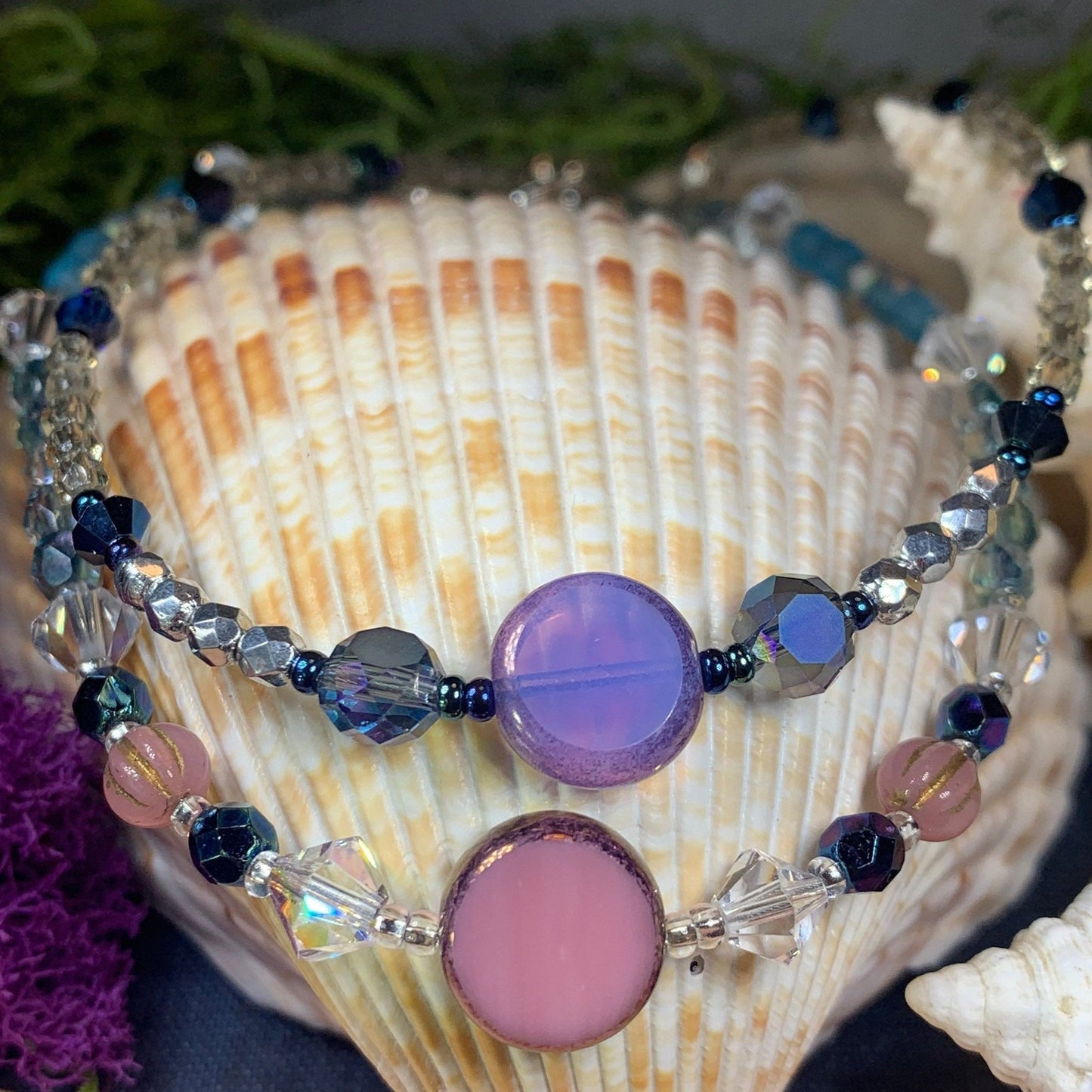 Pastel Crystal Ankle Bracelet — view 4