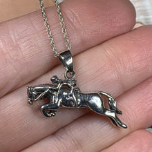 Load image into Gallery viewer, Horse Necklace, Equestrian Jewelry, Animal Jewelry, Kentucky Derby, Mustang Pendant, Rodeo Jewelry, Horse Racing, Nature Jewelry, Wife Gift
