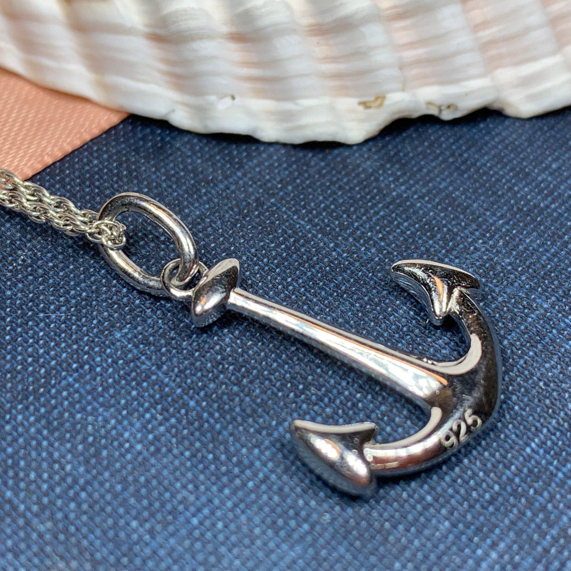 Cape May Anchor Necklace — view 5
