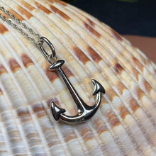 Load image into Gallery viewer, Anchor Necklace, Nautical Jewelry, Christian Jewelry, Hope Necklace, Retirement Gift, Survivor Gift, Ship Jewelry, Graduation Gift
