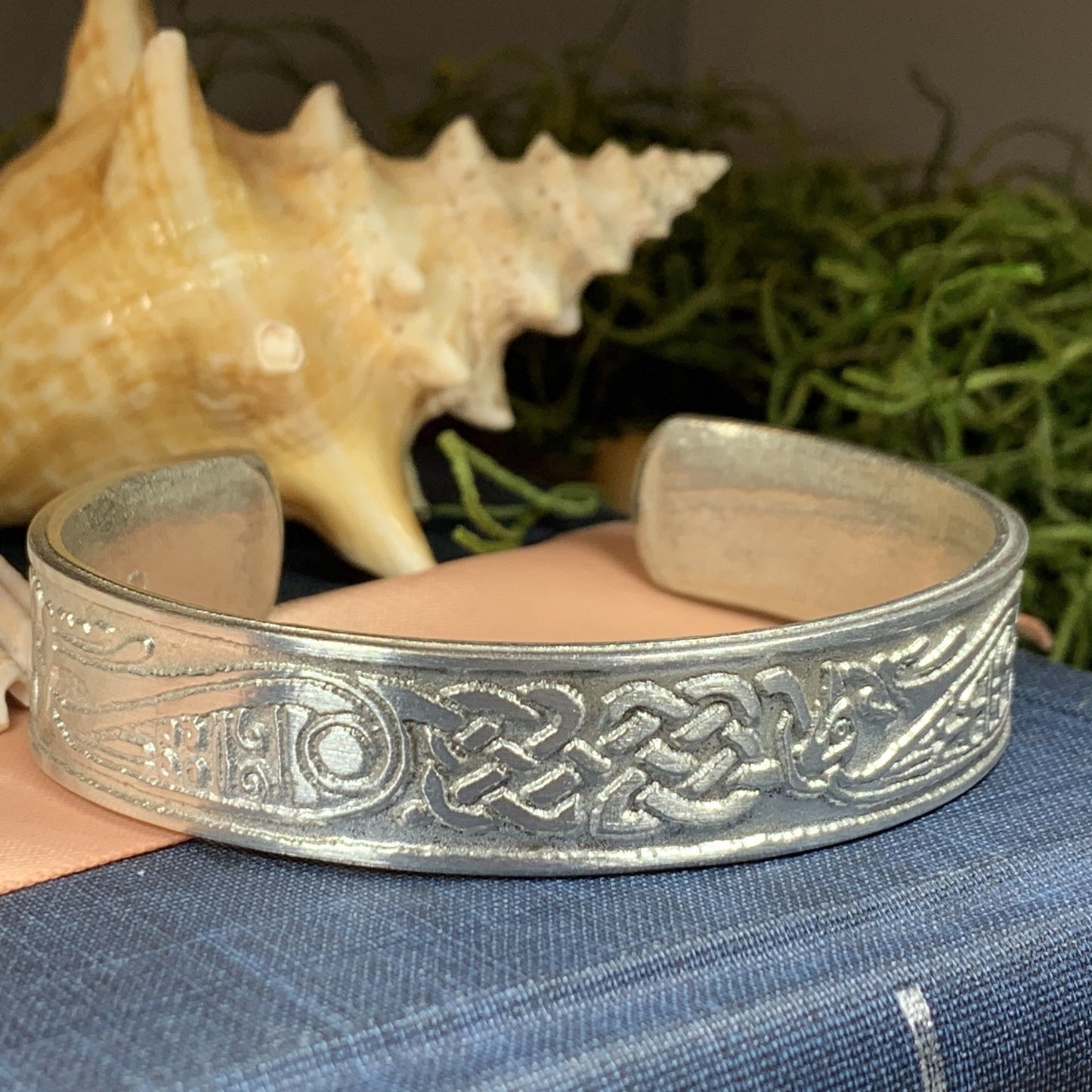 Celtic Raven Cuff Bracelet — view 8