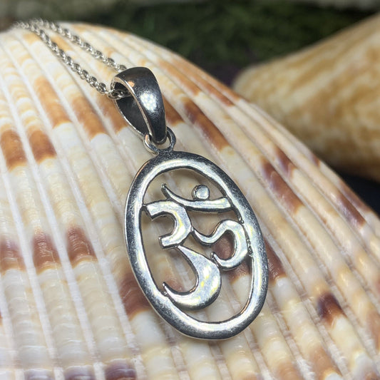 Om Necklace, Om Jewelry, Chakra Jewelry, Yoga Jewelry, Boho Jewelry, Inspirational Jewelry, Lotus Jewelry, Anniversary Gift, New Age Gift