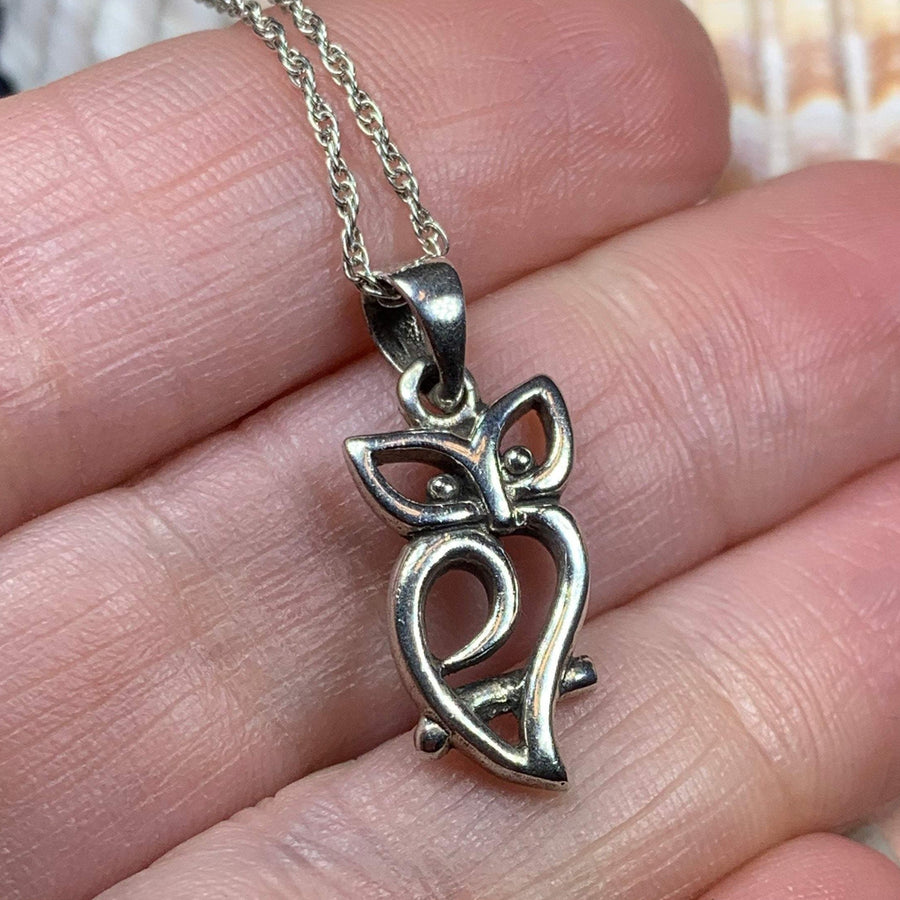 Owl Necklace, Bird Pendant, Nature Jewelry, Forest Jewelry, Pagan Jewelry, Mystical Jewelry, Gift for Her, Mom Gift, Wiccan Jewelry
