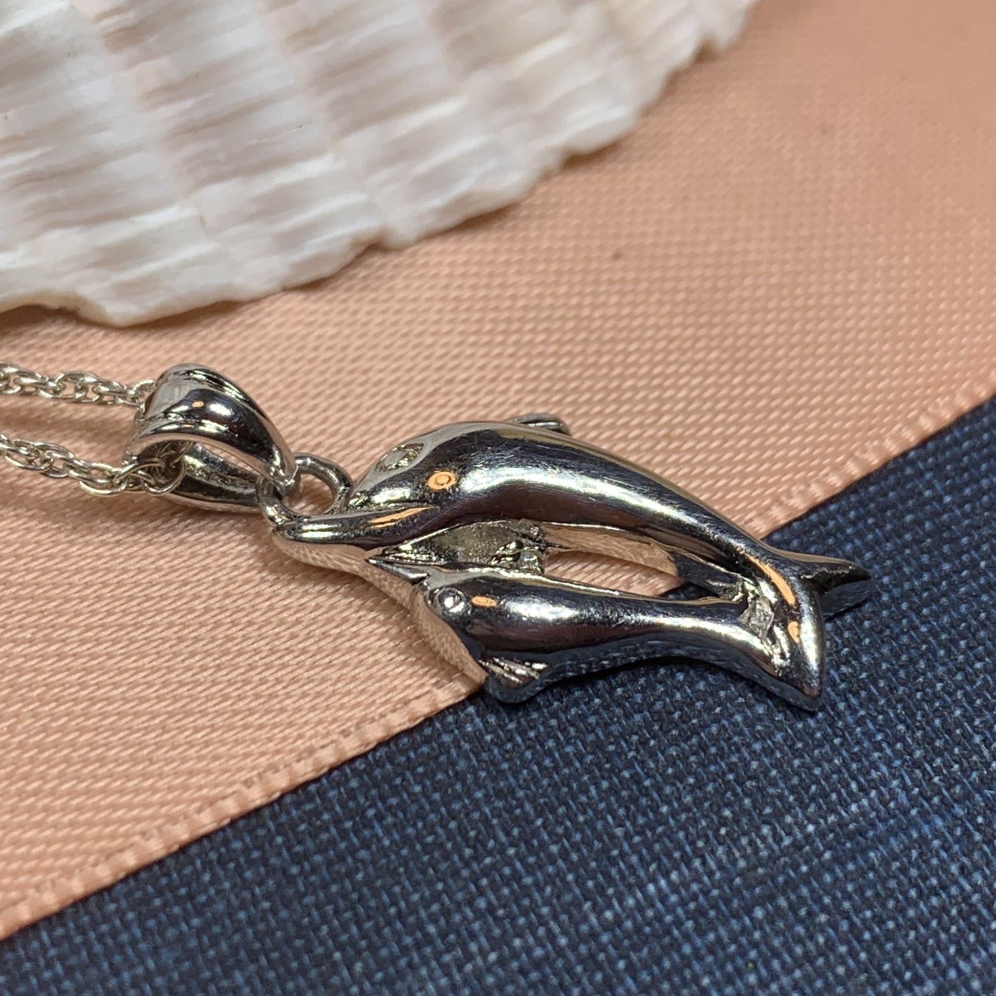 Dolphin Friends Necklace — view 6